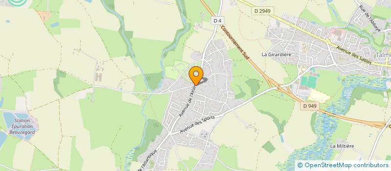 localisation de l'entreprise SCI DU MARTIGAT  TALMONT-SAINT-HILAIRE