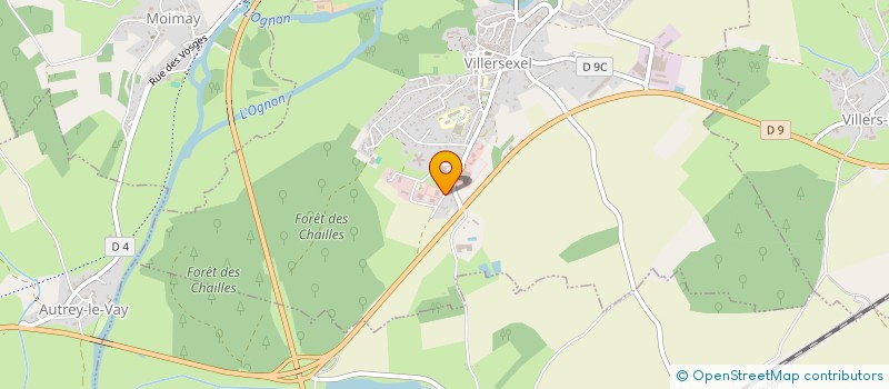 localisation de l'entreprise SCI DU MARTINET  VILLERSEXEL