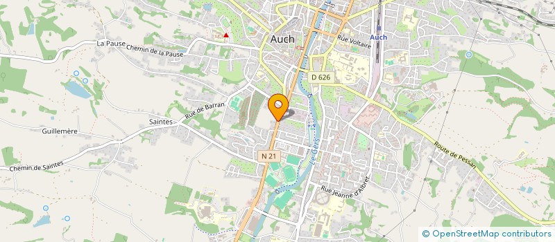 localisation de l'entreprise SCI DU MARTIS à AUCH