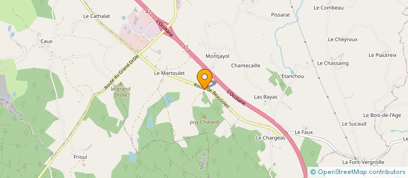 localisation de l'entreprise SCI DU MARTOULET  SAINT-GERMAIN-LES-BELLES