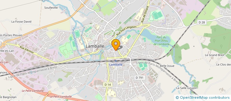 localisation de l'entreprise SCI DU MARTRAY  LAMBALLE-ARMOR