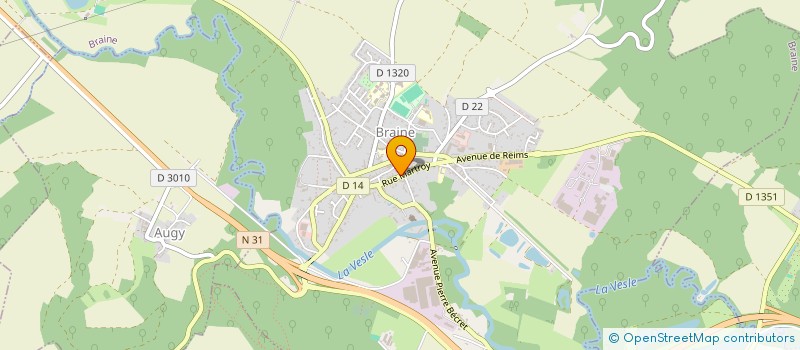 localisation de l'entreprise SCI DU MARTROY  BRAINE