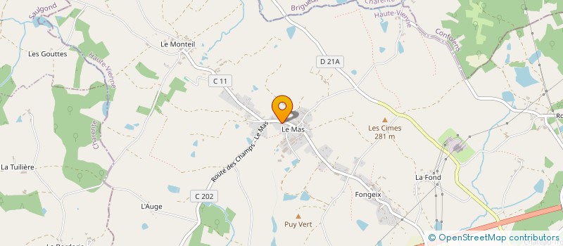 localisation de l'entreprise SCI DU MAS à SAINT-JUNIEN
