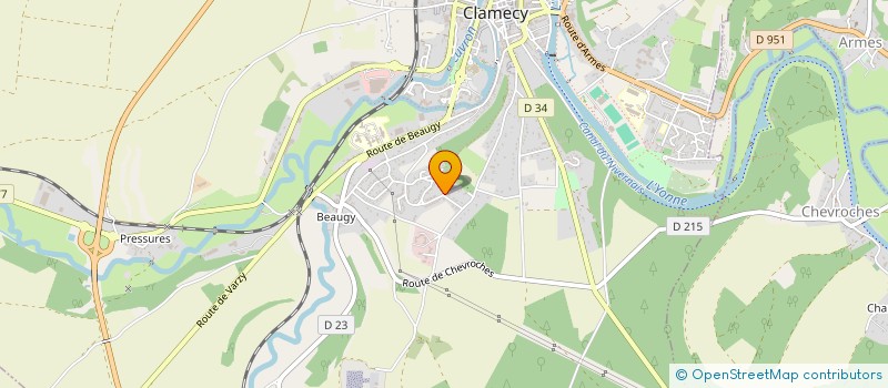 localisation de l'entreprise SCI DU MAS BALLOT à CLAMECY