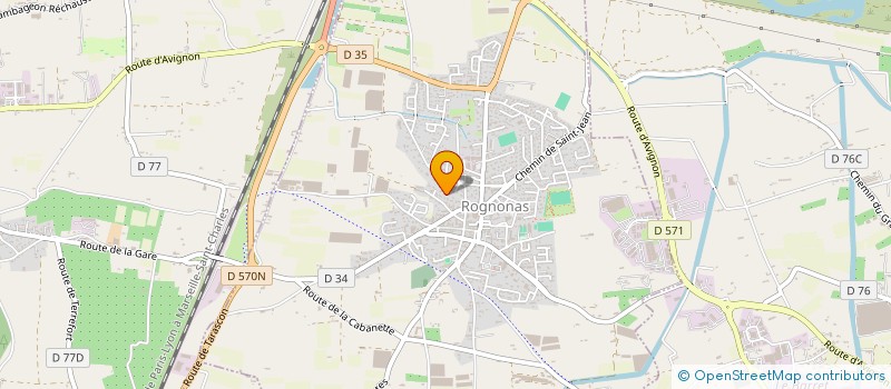 localisation de l'entreprise SCI DU MAS BLANC  ROGNONAS