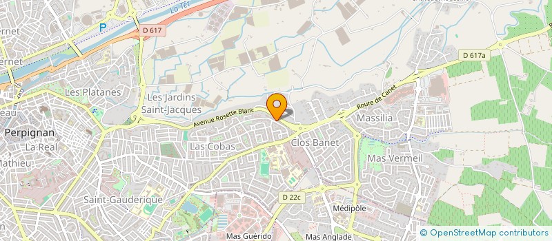 localisation de l'entreprise SCI DU MAS CADENE  PERPIGNAN