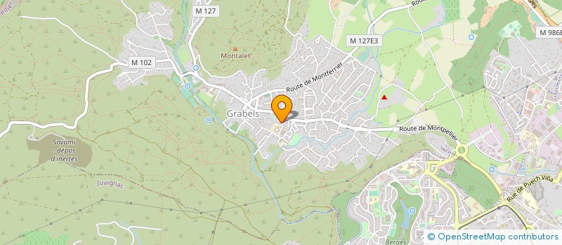 localisation de l'entreprise SCI DU MAS D ARGELLIERS  GRABELS