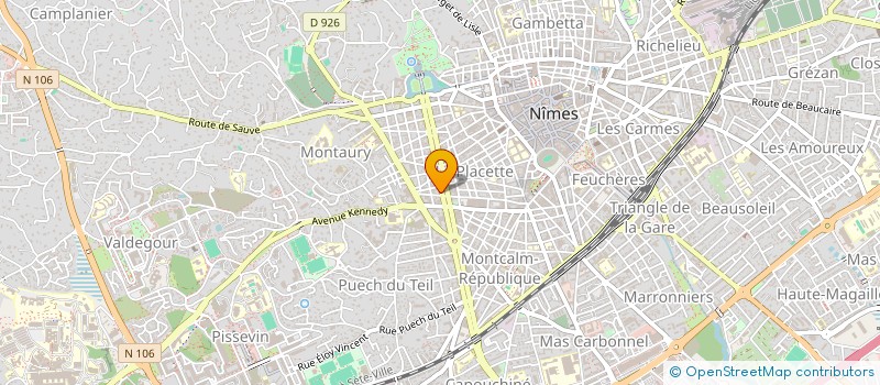 localisation de l'entreprise SCI DU MAS DE BAGATELLE  NIMES