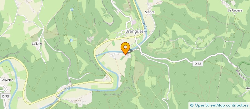 localisation de l'entreprise SCI DU MAS DE BORIE  BRENGUES