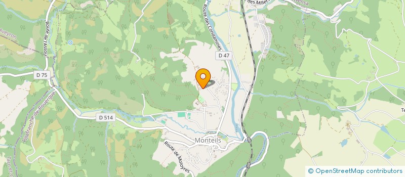 localisation de l'entreprise SCI DU MAS DE  CASTANIE  MONTEILS