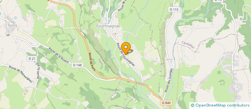 localisation de l'entreprise SCI DU MAS DE CAZES  FOURMAGNAC