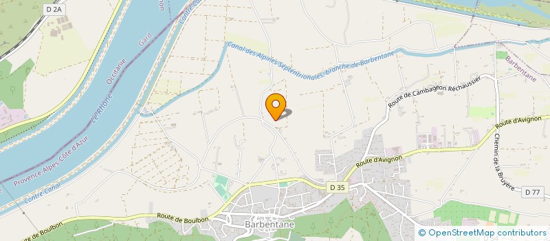 localisation de l'entreprise SCI DU MAS DE CHENE  BARBENTANE