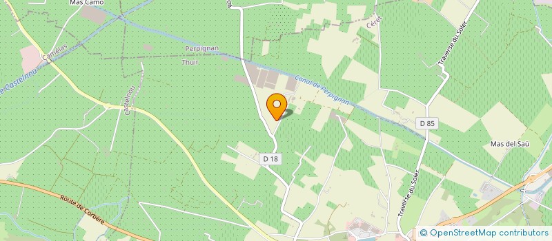 localisation de l'entreprise SCI DU MAS DE L'AVART  THUIR