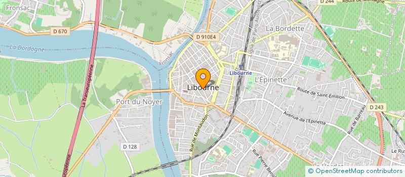 localisation de l'entreprise SCI DU MAS DE LA BERAUDIERE  LIBOURNE