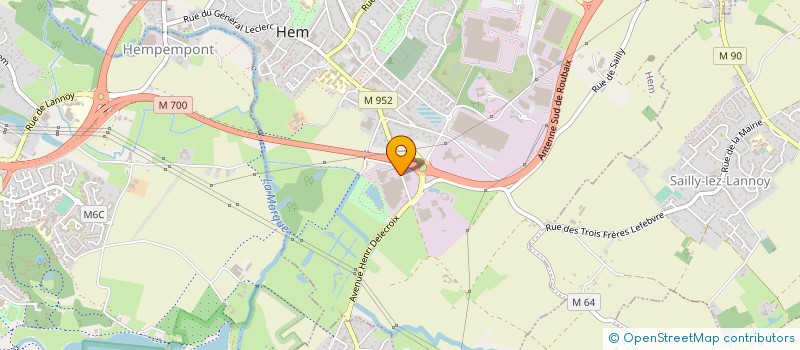 localisation de l'entreprise SCI DU MAS DE LAUCHE  HEM