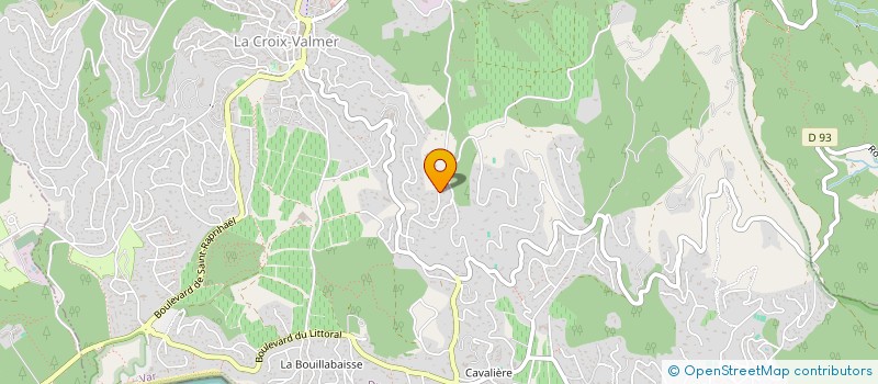 localisation de l'entreprise SCI DU MAS DE VALMER à LA CROIX-VALMER