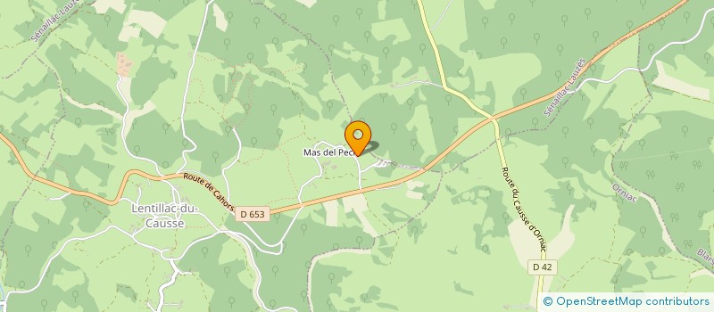 localisation de l'entreprise SCI DU MAS DEL PECH  LENTILLAC DU CAUSSE