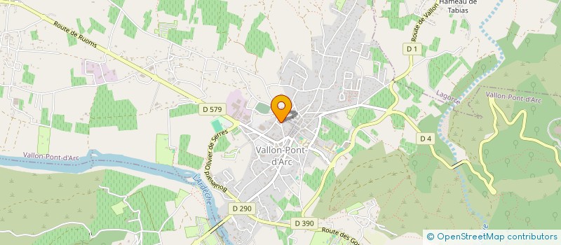 localisation de l'entreprise SCI DU MAS DES AIRES à VALLON-PONT-D'ARC