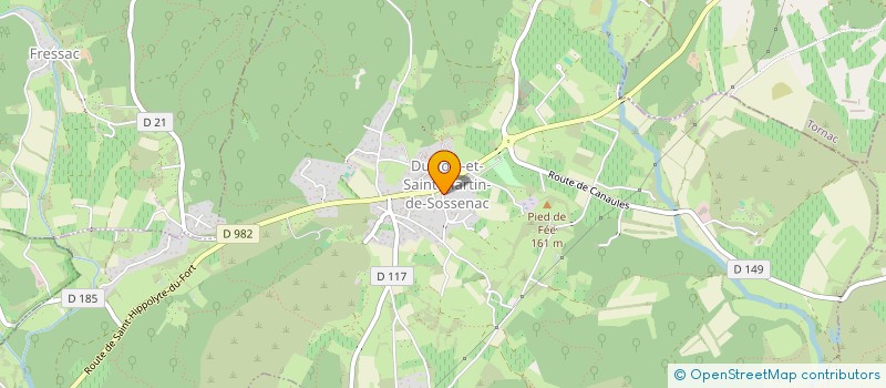 localisation de l'entreprise SCI DU MAS DES CRESSES  DURFORT-ET-SAINT-MARTIN-DE-SOSSENAC