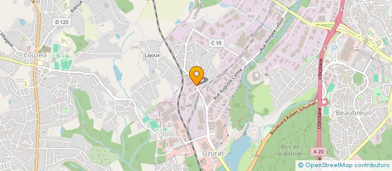 localisation de l'entreprise SCI DU MAS GIGOUT à LIMOGES