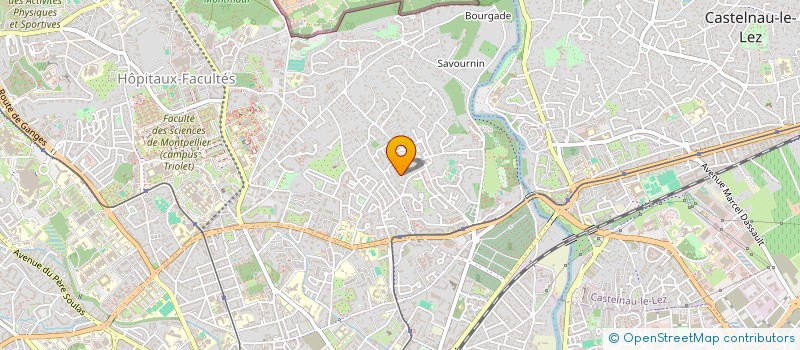 localisation de l'entreprise SCI DU MAS JOURDAN à MONTPELLIER