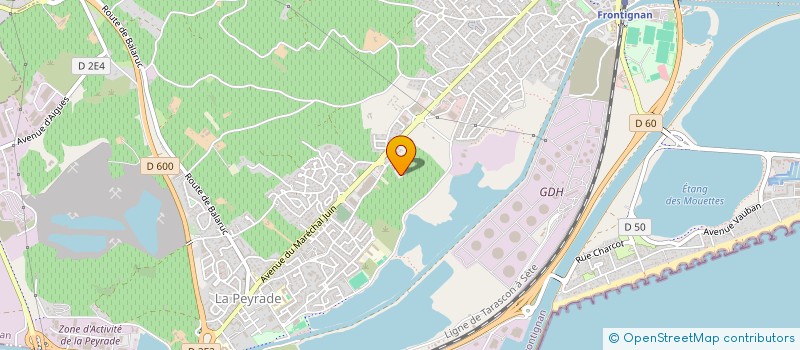 localisation de l'entreprise SCI DU MAS REBOUL à FRONTIGNAN