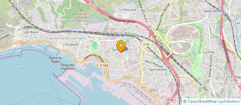 localisation de l'entreprise SCI DU MAS SABRAN à MARSEILLE