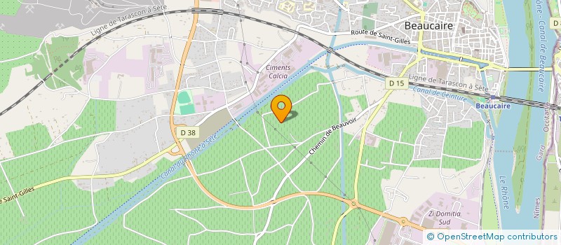 localisation de l'entreprise SCI DU MAS SADOULET  BEAUCAIRE