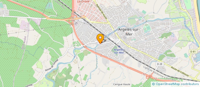 localisation de l'entreprise SCI DU MAS TORRENAPS  ARGELES-SUR-MER