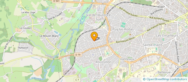 localisation de l'entreprise SCI DU MASAN à LIMOGES