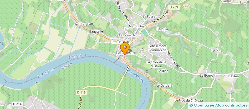 localisation de l'entreprise SCI DU MASCARET BLANC  LANGOIRAN