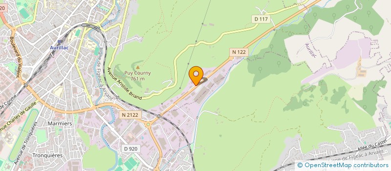 localisation de l'entreprise SCI DU MASSIF à AURILLAC