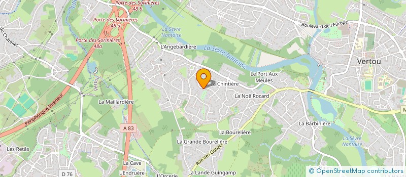 localisation de l'entreprise SCI DU MASTENTOP  VERTOU