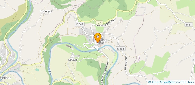 localisation de l'entreprise SCI DU MASTODONTE  CHILHAC