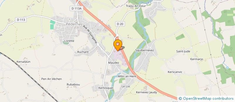 localisation de l'entreprise SCI DU MAUDEZ  PEDERNEC