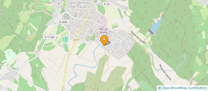 localisation de l'entreprise SCI DU MAZET  SAINT-MATHIEU-DE-TREVIERS