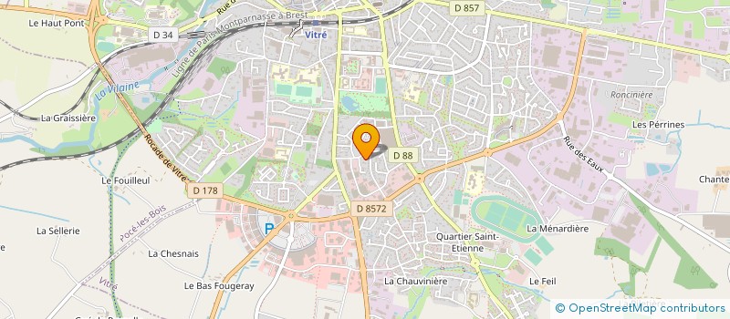 localisation de l'entreprise SCI DU MEE  VITRE