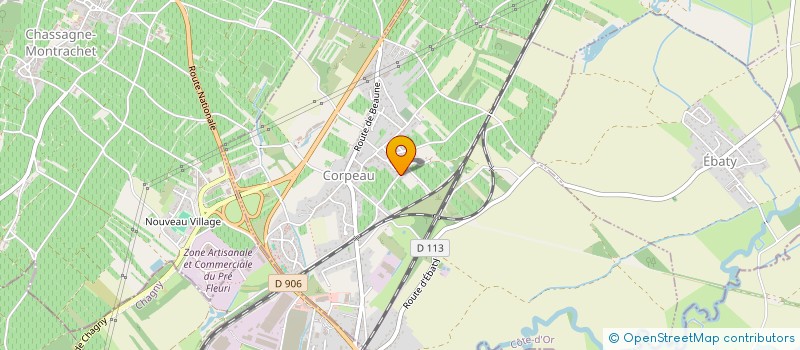 localisation de l'entreprise SCI DU MEIX GRAPIN  CORPEAU