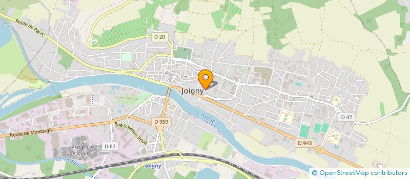 localisation de l'entreprise SCI DU MEKONG à JOIGNY