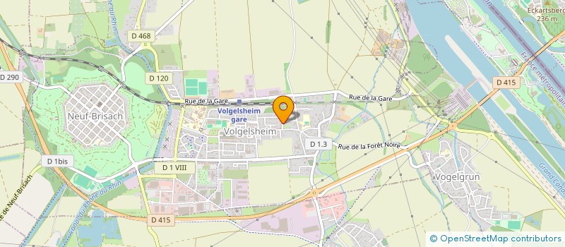 localisation de l'entreprise SCI DU MELEZE  VOLGELSHEIM