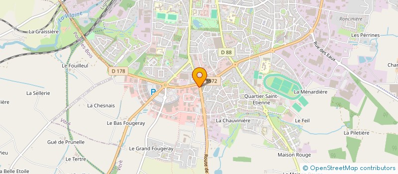 localisation de l'entreprise SCI DU MELLIER  VITRE