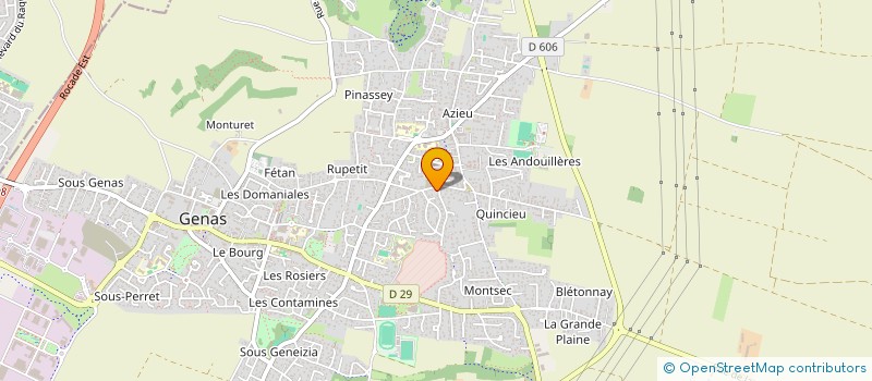 localisation de l'entreprise SCI DU MELYSAT  GENAS