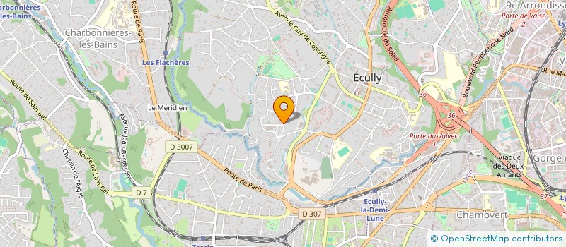 localisation de l'entreprise SCI DU MENETRIER  ECULLY