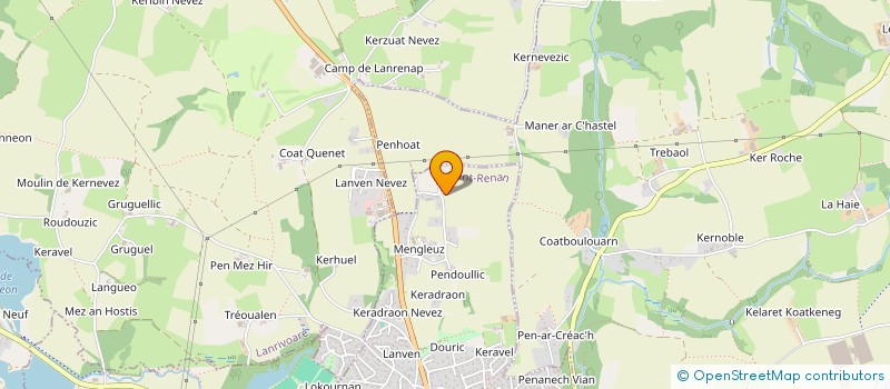 localisation de l'entreprise SCI DU MENGLEUZ  SAINT RENAN