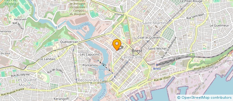 localisation de l'entreprise SCI DU MENHIR  BREST