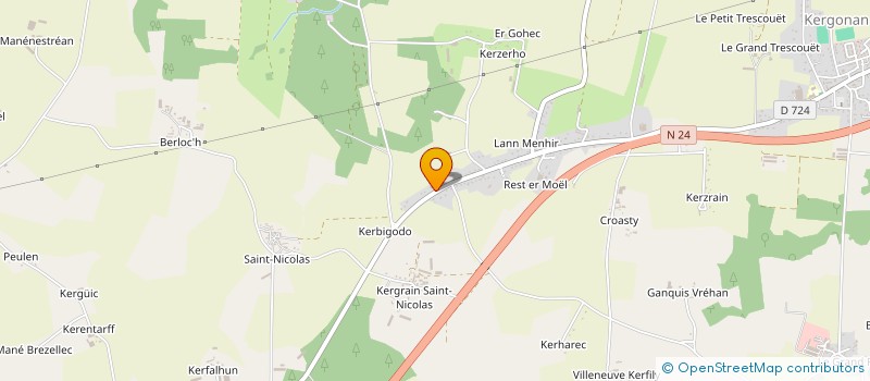 localisation de l'entreprise SCI DU MENHIR  LANGUIDIC