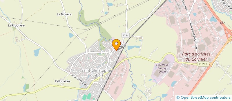 localisation de l'entreprise SCI DU MENHIR  SAINT-CHRISTOPHE-DU-BOIS