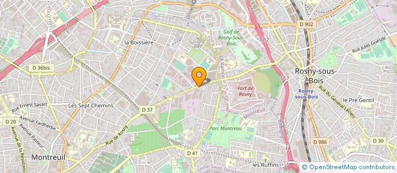 localisation de l'entreprise SCI DU MENS à MONTREUIL
