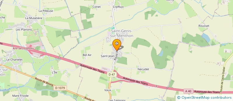 localisation de l'entreprise SCI DU MENTHON  SAINT-GENIS-SUR-MENTHON