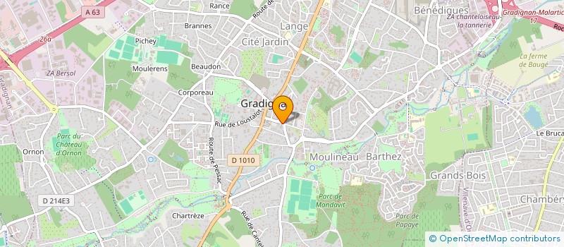 localisation de l'entreprise SCI DU MERLE à GRADIGNAN